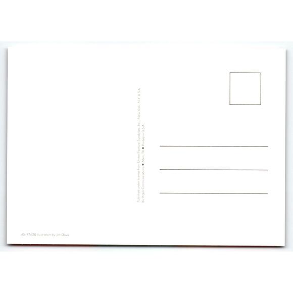 Garfield Cat Postcard Bother You For Autograph Jim Davis Comic Orange Tabby 1978 - Picture 2 of 2